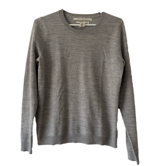 Max Studio 100% Extra Fine Merino Wool crew neck sweater size M - Picture 1 of 8